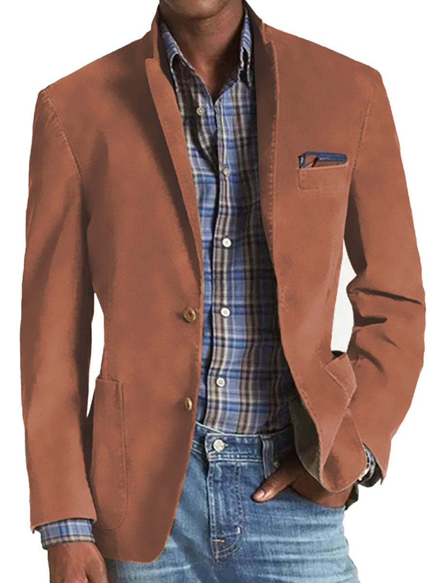 Denim Suit Casual Solid Color Men's Clothing Men's Suit Mens Suits For Men Mens Clothing Outfit Man Costumes Elegant Formal Classic - Image 4