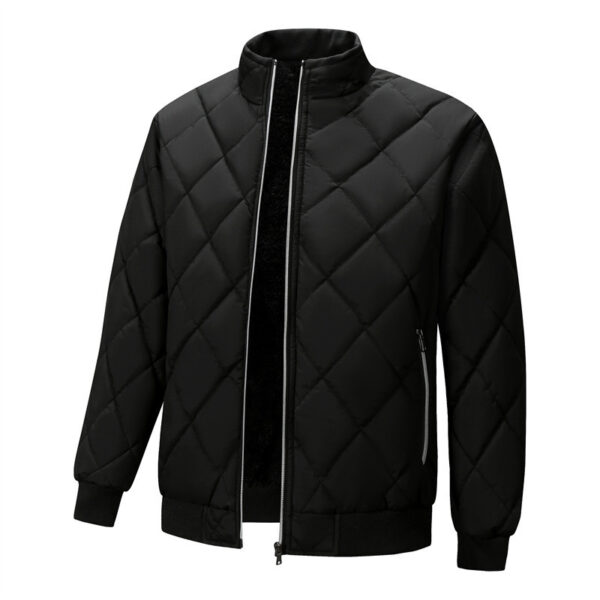 Stand Collar Men's Dad Trendy Warm-keeping Cotton Cotton-padded Jacket Bread Coat - Image 2