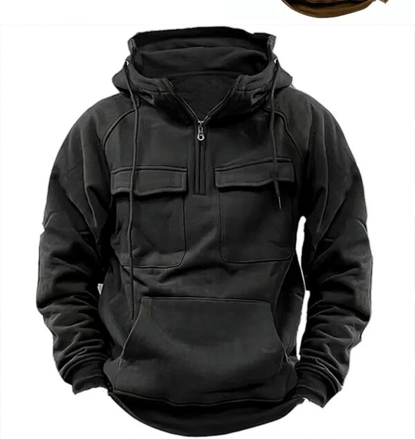 Men's Zip-up Hoodies Sweatshirt With Drawstring And Pocket Design Fashion Casual Sports Sweatshirt - Image 7