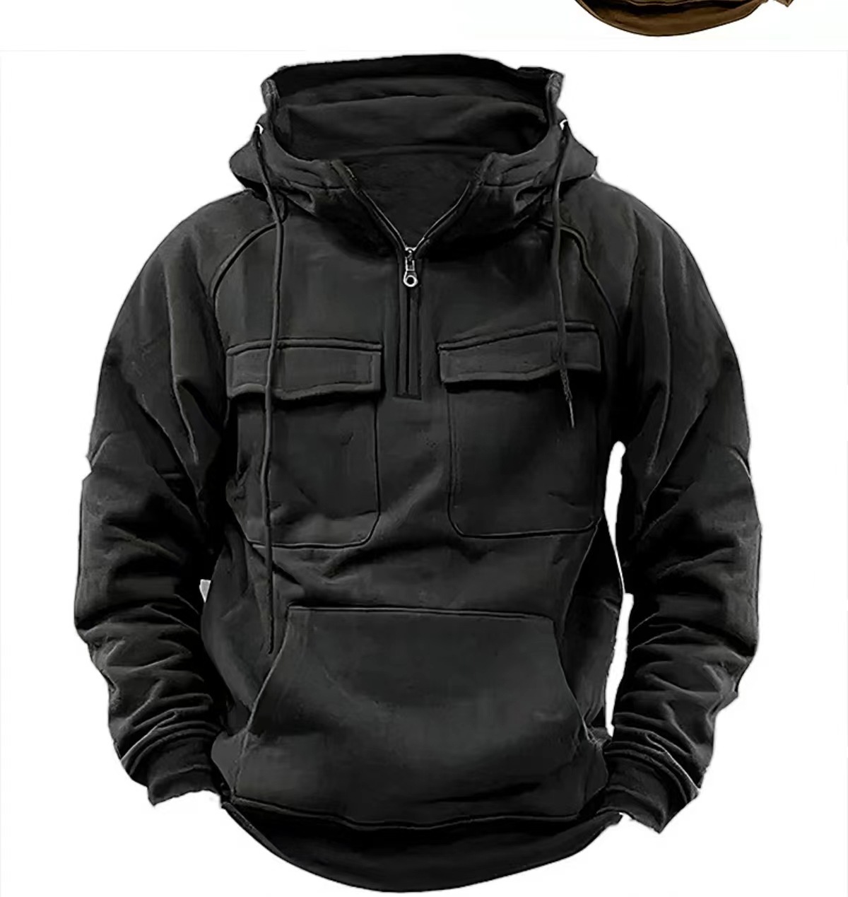 Men's Zip-up Hoodies Sweatshirt With Drawstring And Pocket Design Fashion Casual Sports Sweatshirt - Image 7