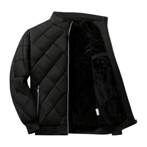 Stand Collar Men's Dad Trendy Warm-keeping Cotton Cotton-padded Jacket Bread Coat - Image 4