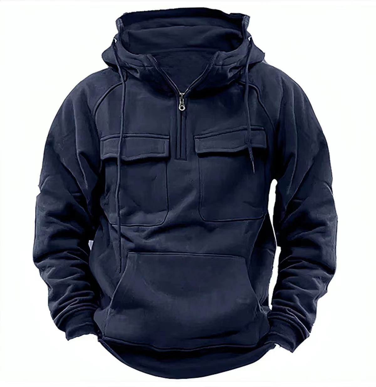 Men's Zip-up Hoodies Sweatshirt With Drawstring And Pocket Design Fashion Casual Sports Sweatshirt - Image 6