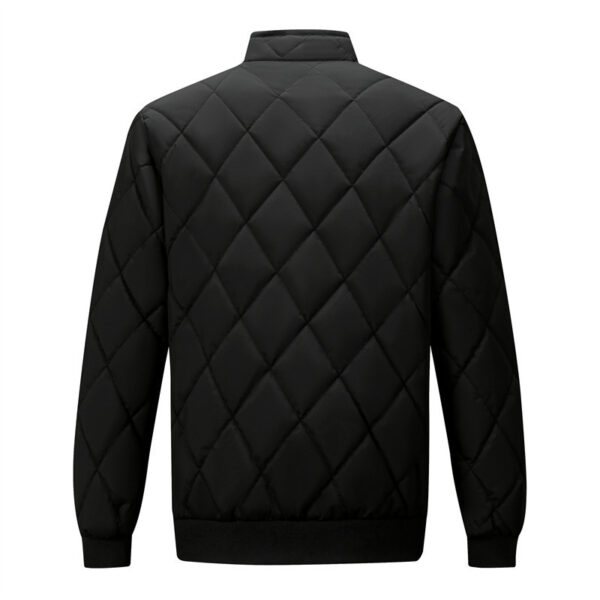 Stand Collar Men's Dad Trendy Warm-keeping Cotton Cotton-padded Jacket Bread Coat - Image 3
