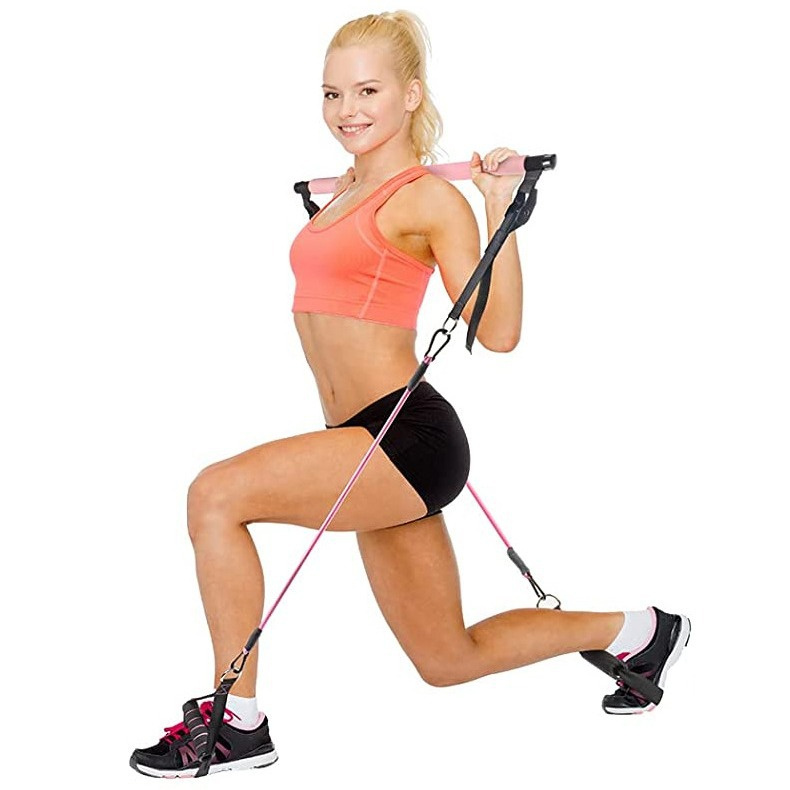 Yoga Fitness Rod Stretching Enhanced Female Rope Stretch