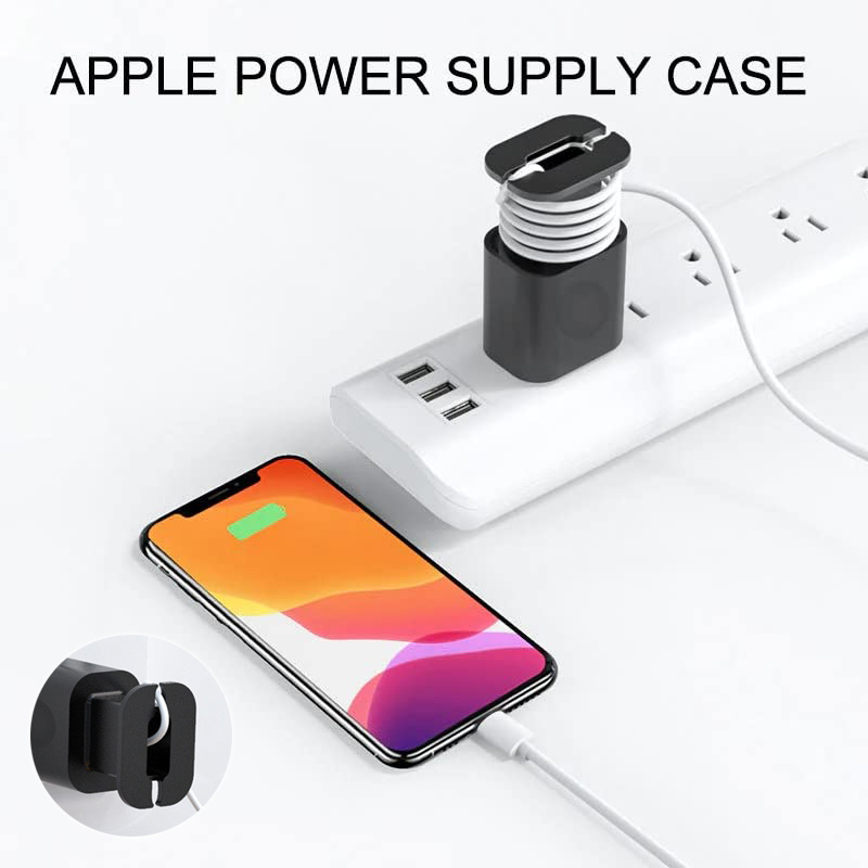 Data Cable Organizer Power Adapter Protective Case Cover For Apple 18w 20w USB-C Fast Charger Silicone Case - Image 6