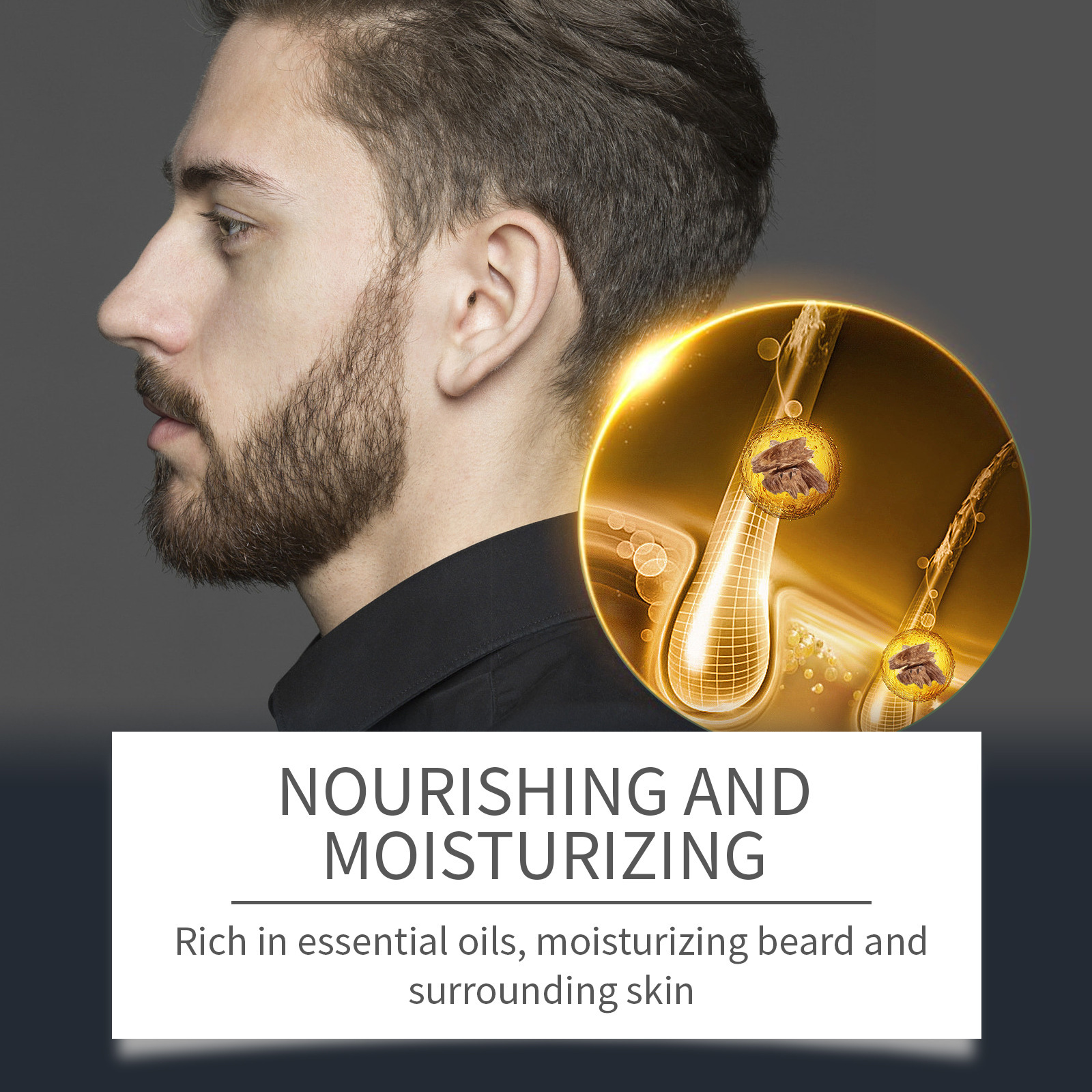 Beard Care Cream Men's Moisturizing And Cleaning - Image 4