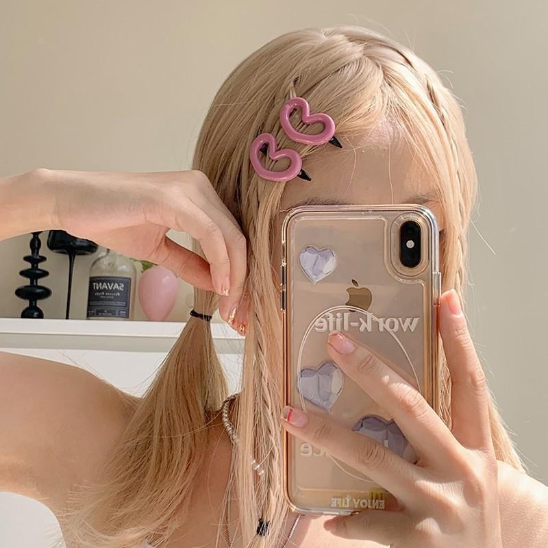 Heart Earrings For Girls Barrettes Cute And Sweet - Image 9