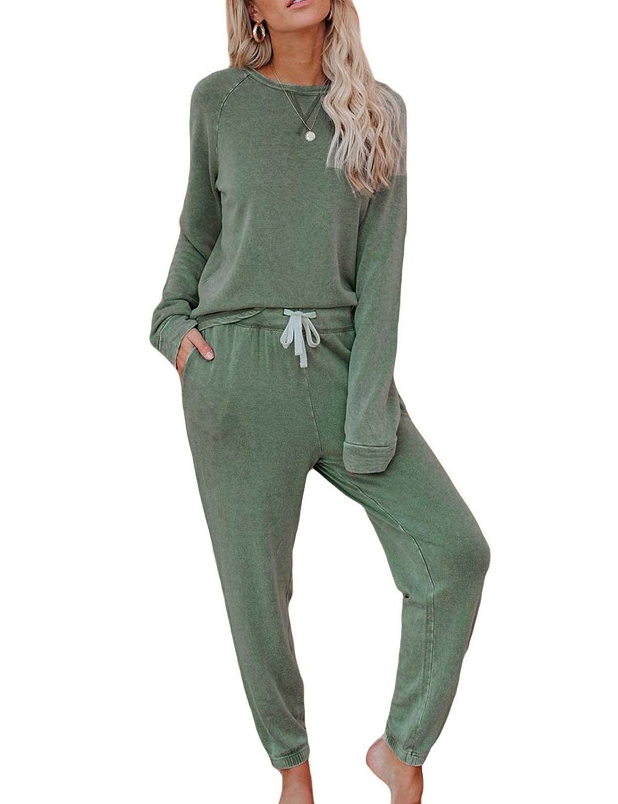 Home Long-sleeved Trousers Ladies Two-piece Set - Image 2