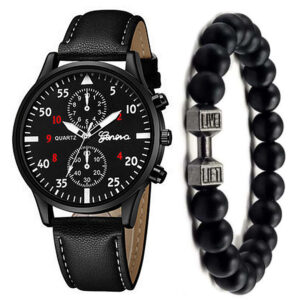 Men's Watch Fashion Quartz Watch Bracelet Set
