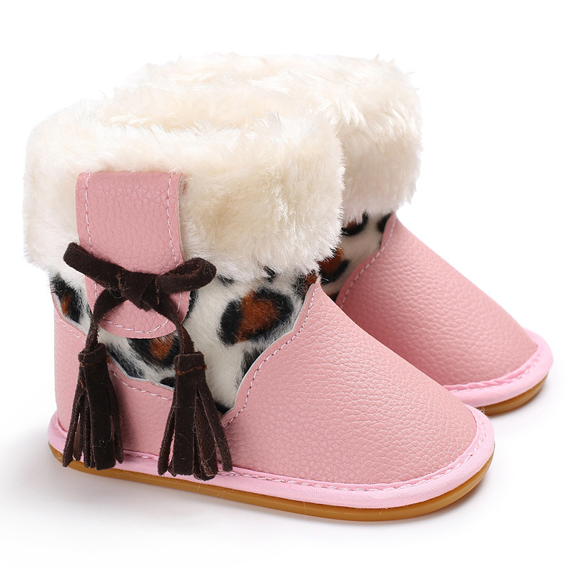 Leopard print rubber sole non-slip baby shoes - Image 8