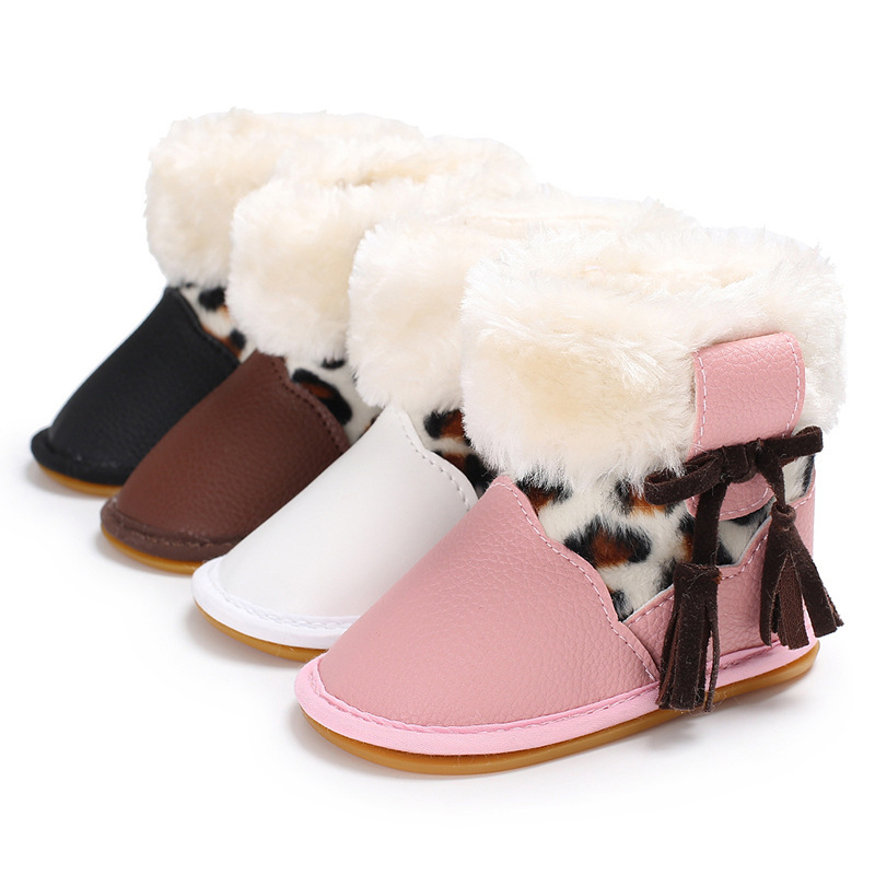 Leopard print rubber sole non-slip baby shoes - Image 6