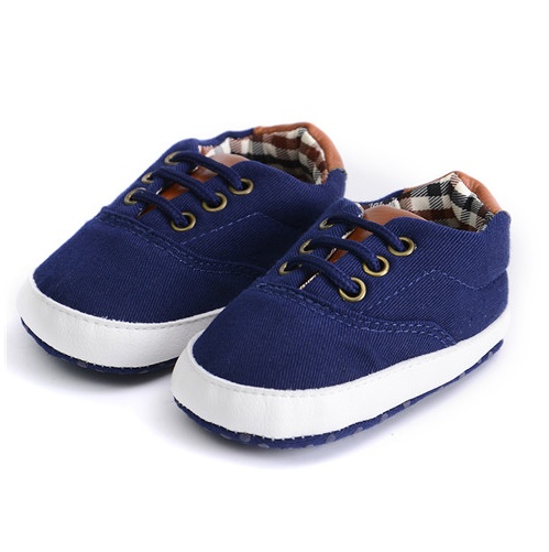 Solid color casual lace soft bottom baby canvas shoes baby shoes toddler shoes - Image 3