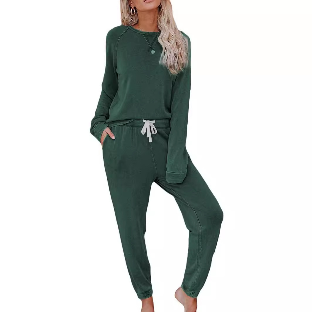 Home Long-sleeved Trousers Ladies Two-piece Set - Image 8
