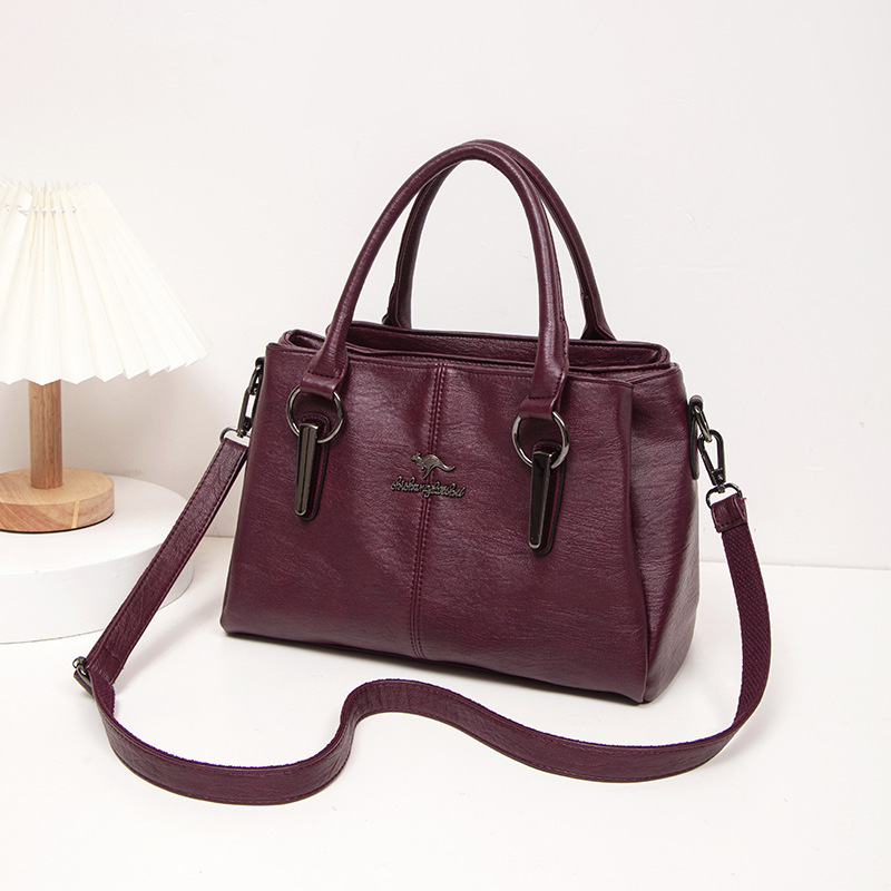 Fashion Large Capacity Wholesale Women's Crossbody Soft Leather Bag - Image 8