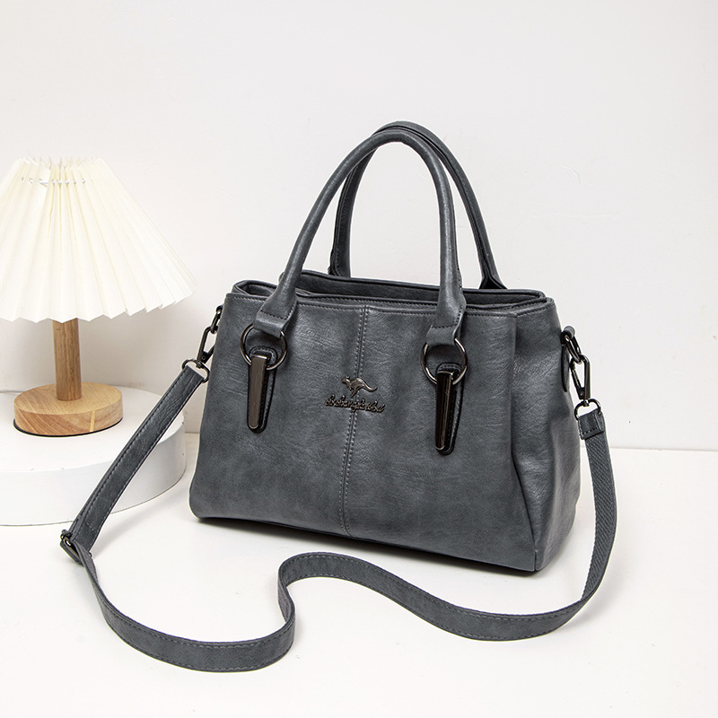 Fashion Large Capacity Wholesale Women's Crossbody Soft Leather Bag - Image 6