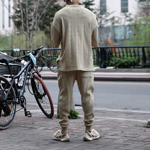 Casual Sweater Suit Men's Summer Loose Short - Image 8