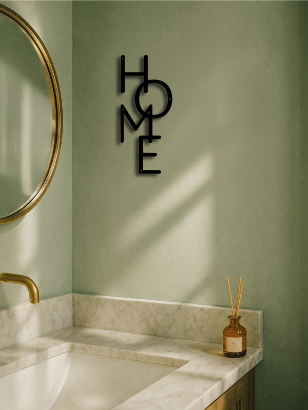 Metal Wall Decor HOME Letter Wall Sign Unique Design For Bedroom Decor&Gifts - Image 4