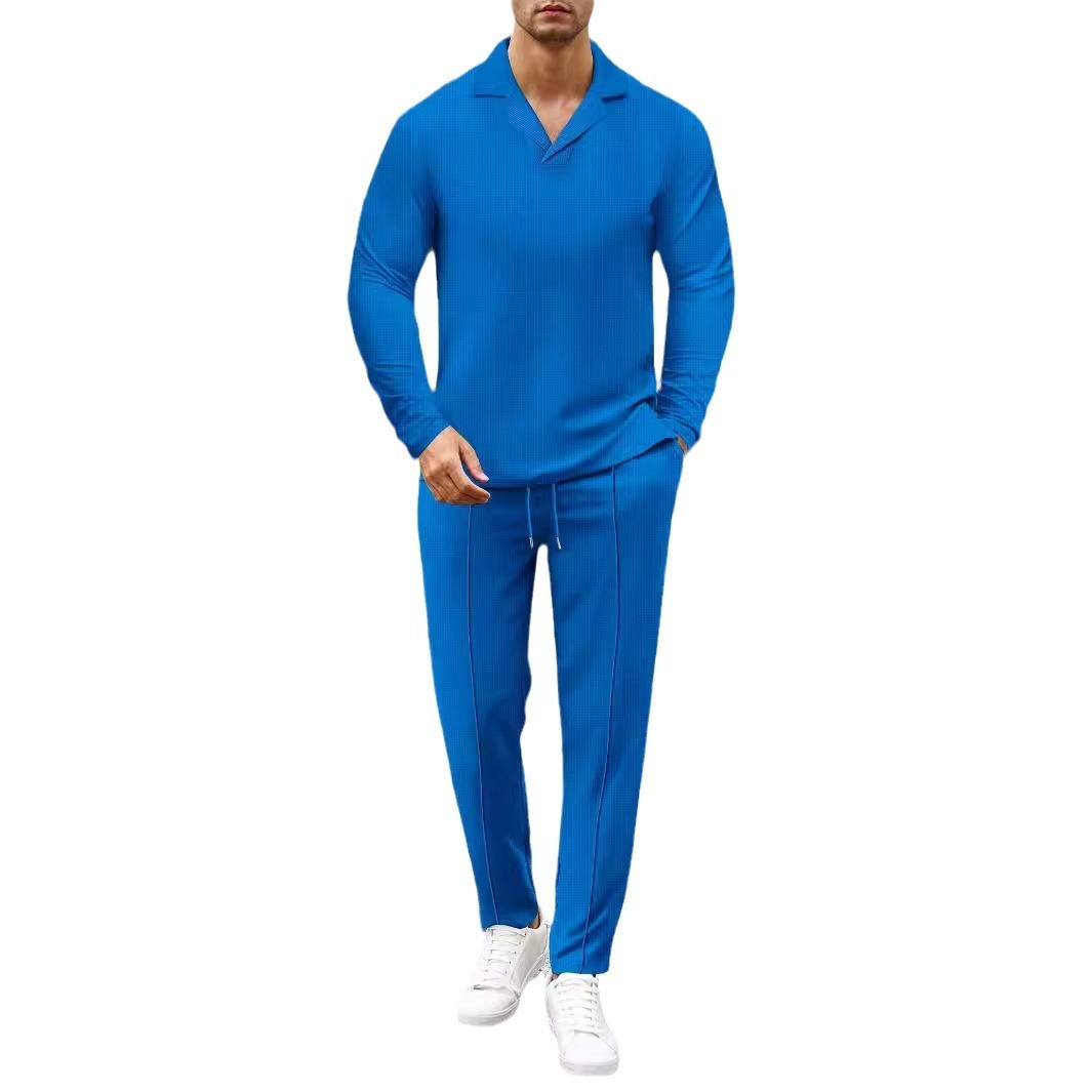 Autumn And Winter New Men's Solid Color Suit - Image 5