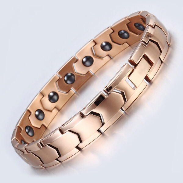 Stainless Steel Jewelry Bracelet Health Energy Magnetic Therapy - Image 4