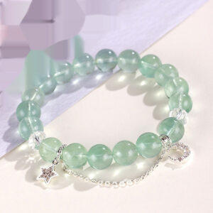 New Star Moon Princess Green Fluorite Bracelet For Women