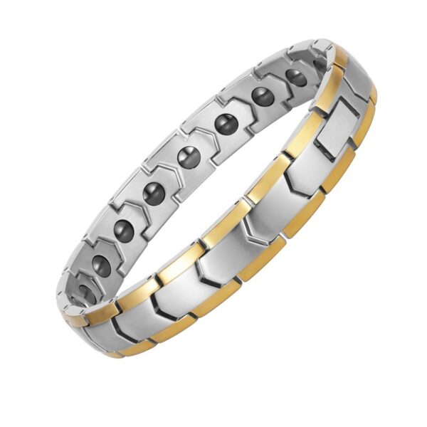 Stainless Steel Jewelry Bracelet Health Energy Magnetic Therapy - Image 6