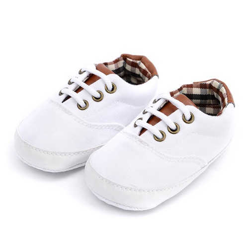 Solid color casual lace soft bottom baby canvas shoes baby shoes toddler shoes - Image 4