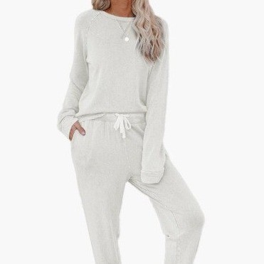 Home Long-sleeved Trousers Ladies Two-piece Set - Image 6