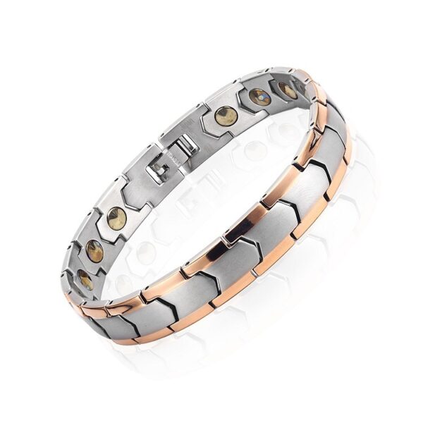 Stainless Steel Jewelry Bracelet Health Energy Magnetic Therapy - Image 5