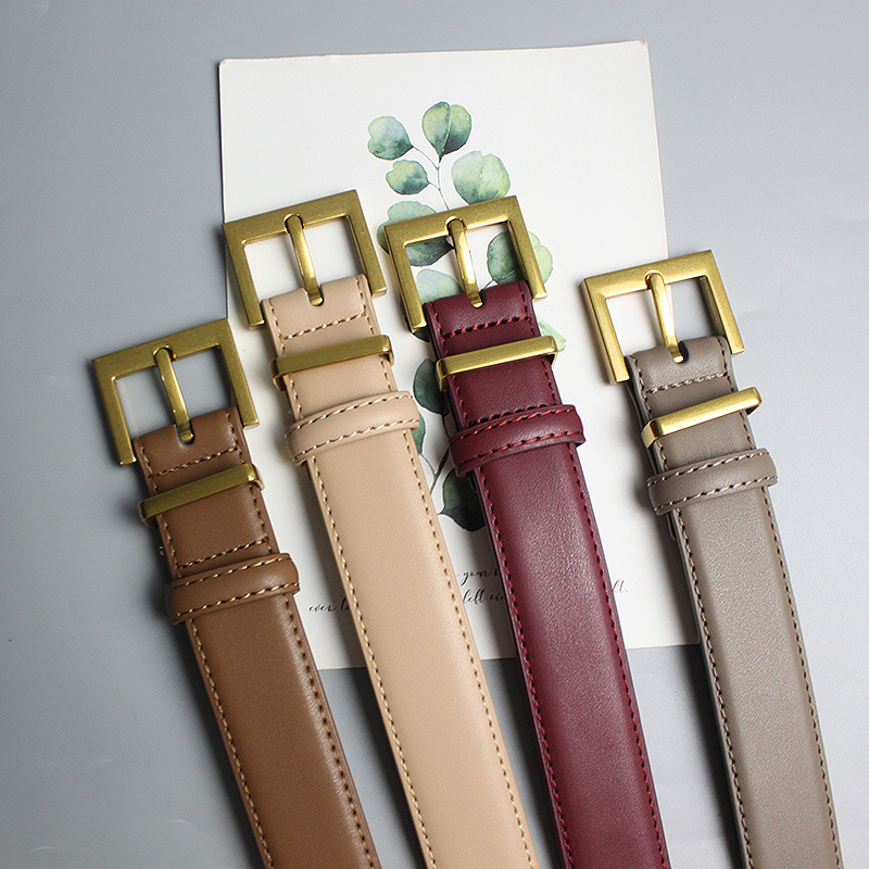 Women's Leather Versatile Jeans Belt - Image 9