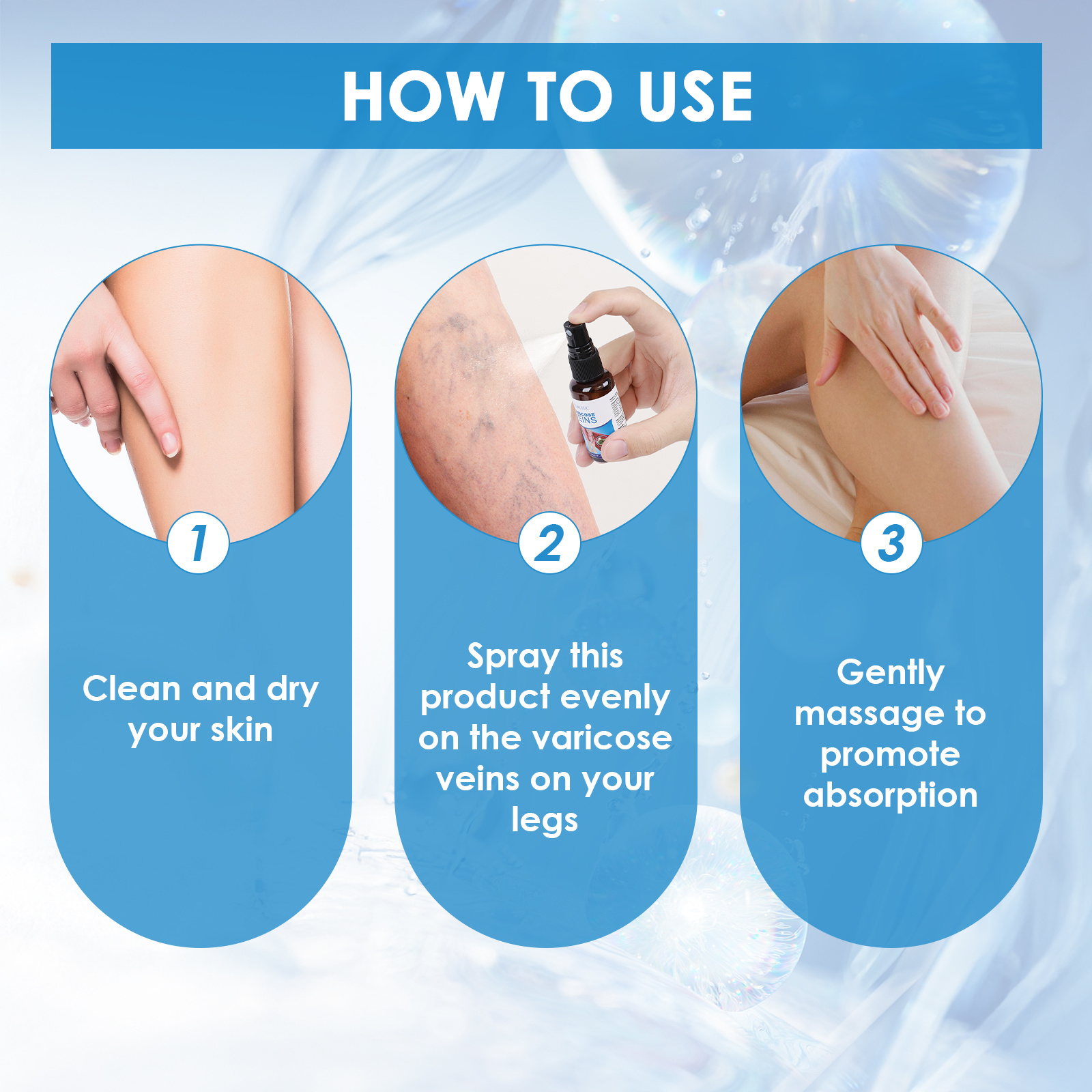 30ml Varicose Vein Spray Multi-Purpose Knee And Leg Care Spray Promote Blood Circulation - Image 6