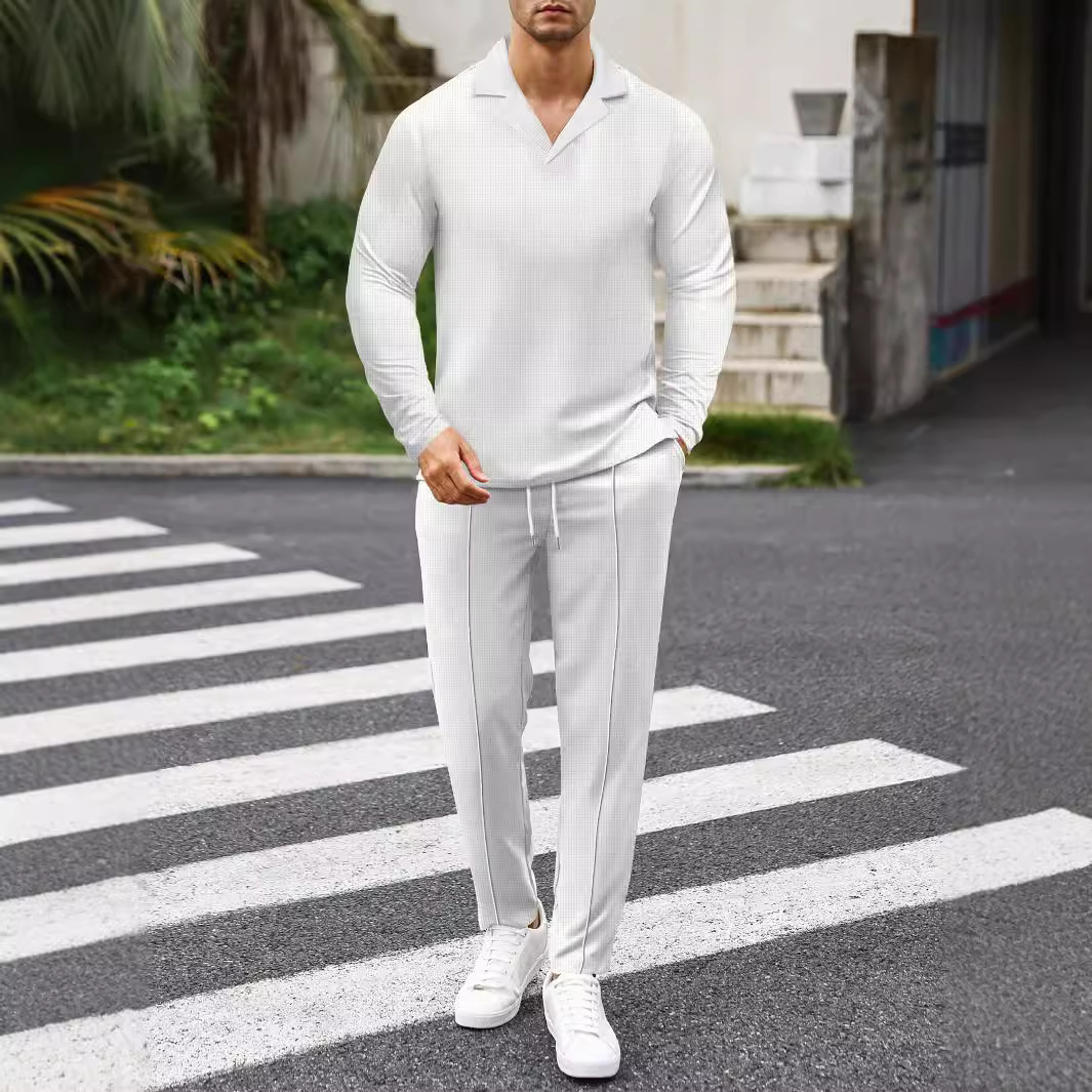 Autumn And Winter New Men's Solid Color Suit - Image 4