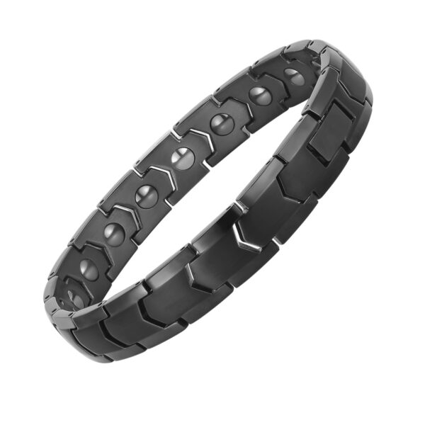 Stainless Steel Jewelry Bracelet Health Energy Magnetic Therapy - Image 3