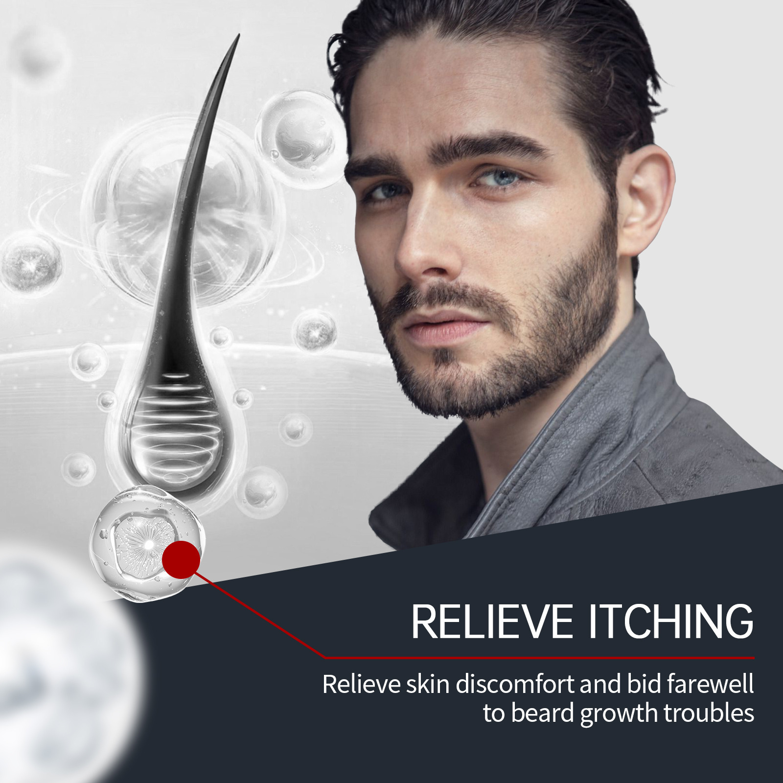 Beard Care Cream Men's Moisturizing And Cleaning - Image 5