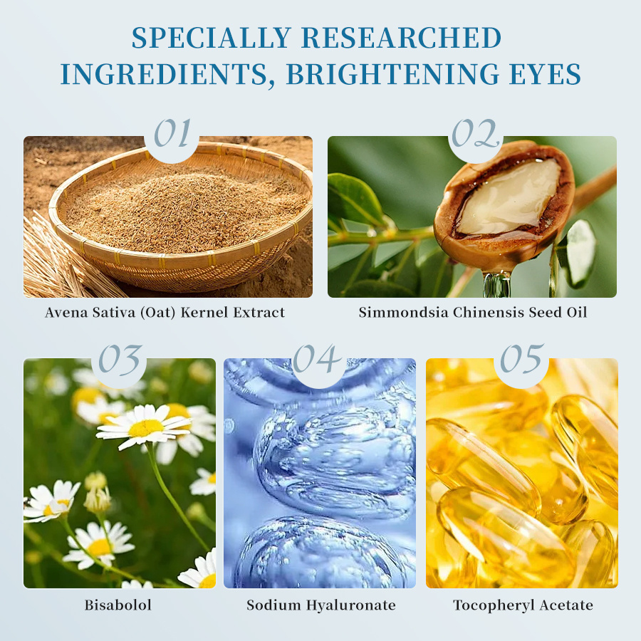 Women's Moisturizing Eye Cream.Simmondsia Chinensis Seed Oil And Caffeine - Image 3