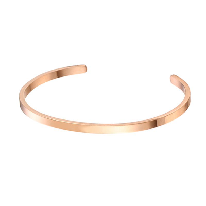 Women's Fashion Simple Glossy Stainless Steel Bracelet - Image 9