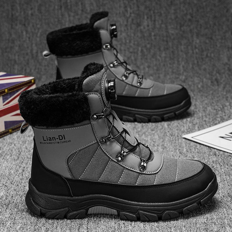 Warm Snow Boots Fleece-lined Thickened Men - Image 5