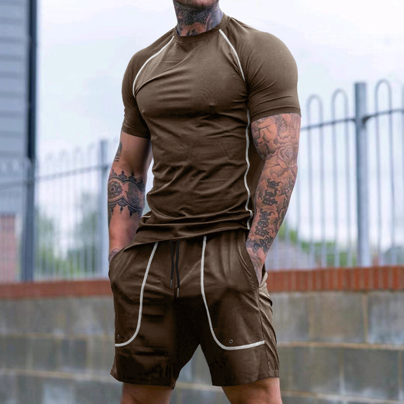 New Sports Tights Shorts Men's Running Fitness Suit - Image 10