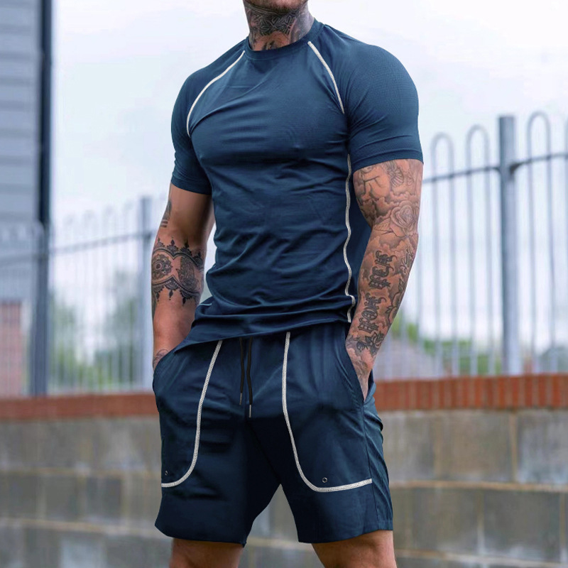 New Sports Tights Shorts Men's Running Fitness Suit - Image 5