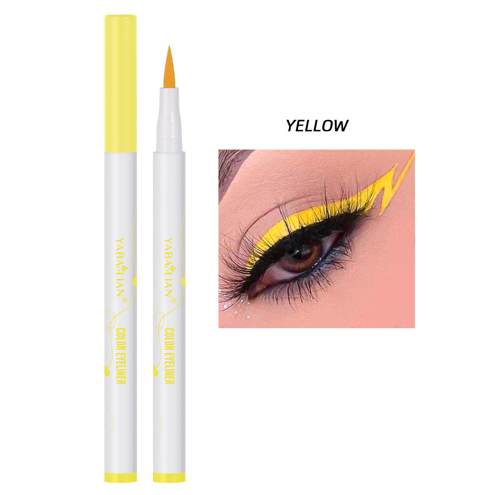 Color Eyeliner Not Easy To Smudge Waterproof Thin Heel - Image 3