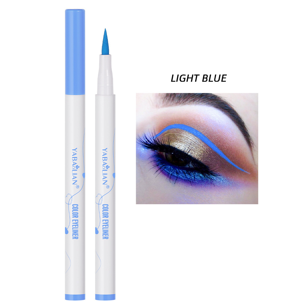 Color Eyeliner Not Easy To Smudge Waterproof Thin Heel - Image 5