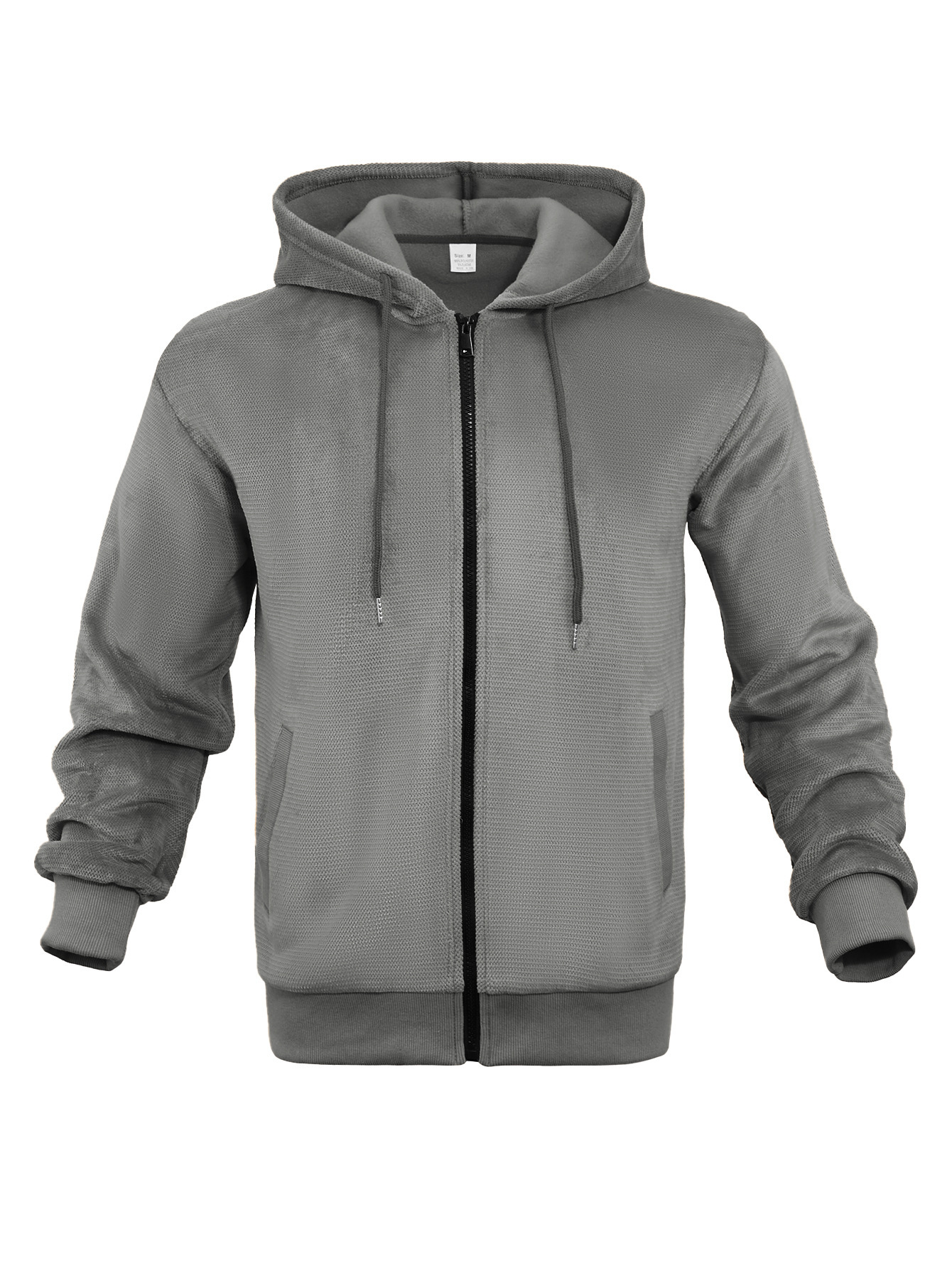 Fashion Casual Zippered Hooded Sweatshirt For Men - Image 2
