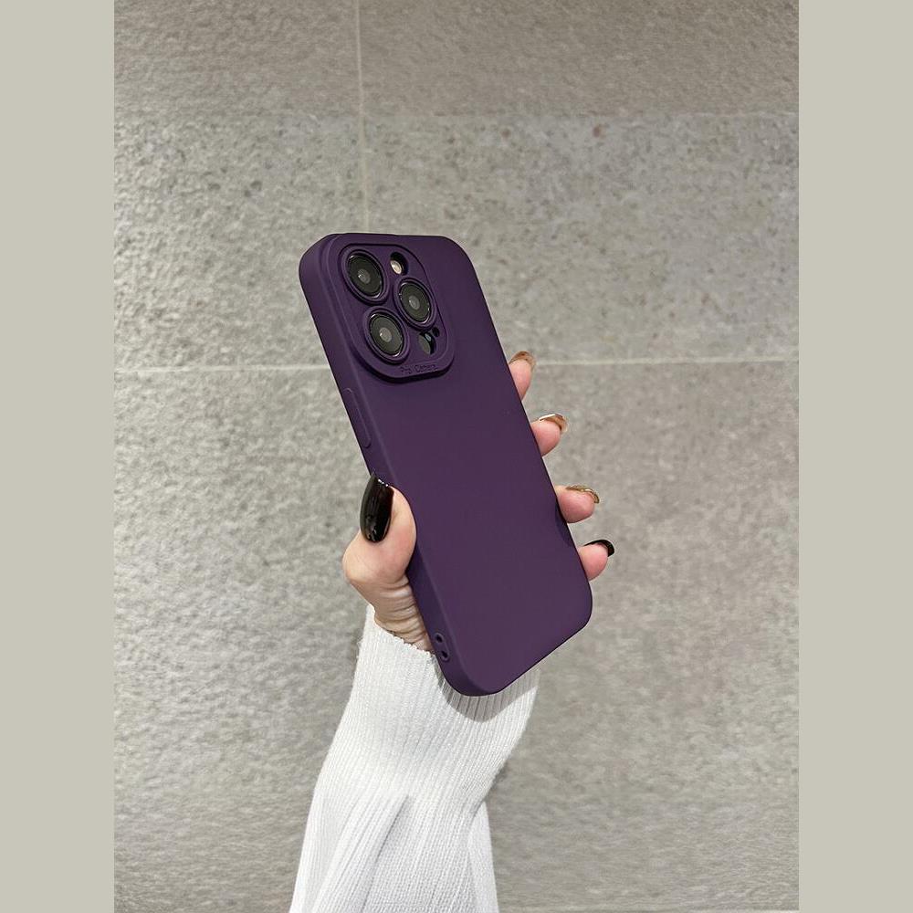 Dark Purple Phone Case Liquid Silicone - Image 2