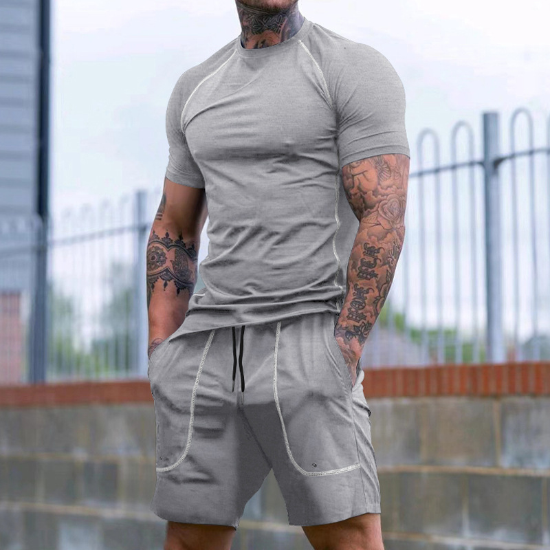 New Sports Tights Shorts Men's Running Fitness Suit - Image 6