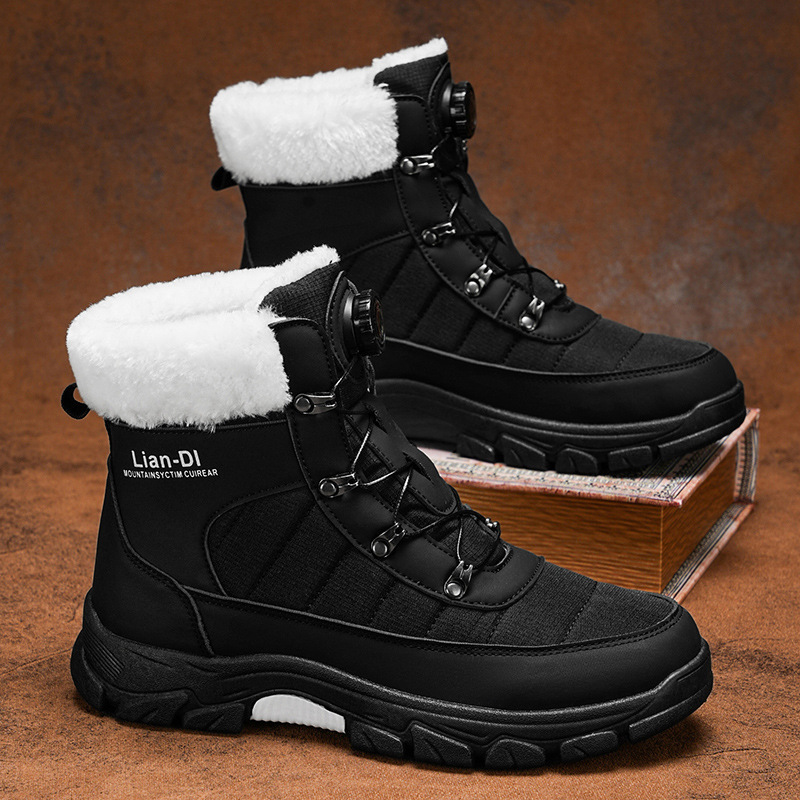 Warm Snow Boots Fleece-lined Thickened Men - Image 3