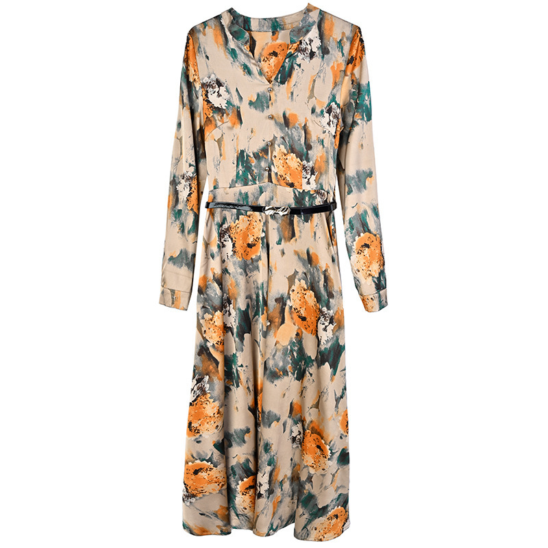 Printed Dress Slim Fit Fashion Women - Image 4