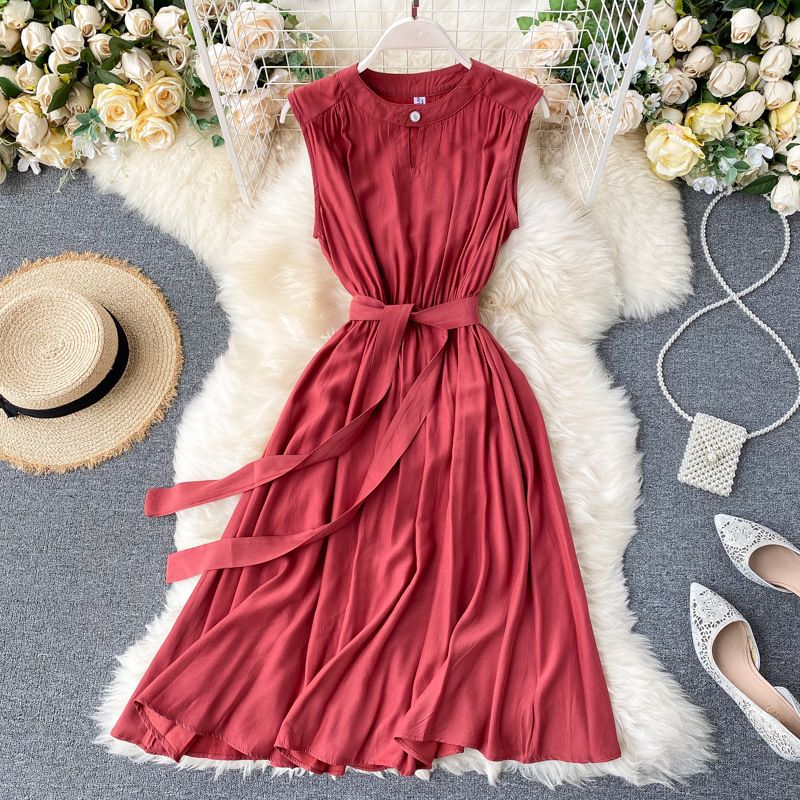 Niche Dress Hollow Round Neck Women's Clothing - Image 3