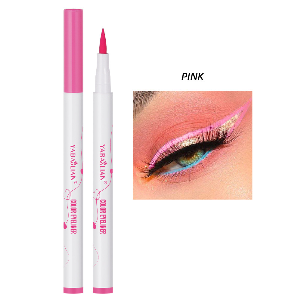Color Eyeliner Not Easy To Smudge Waterproof Thin Heel - Image 10