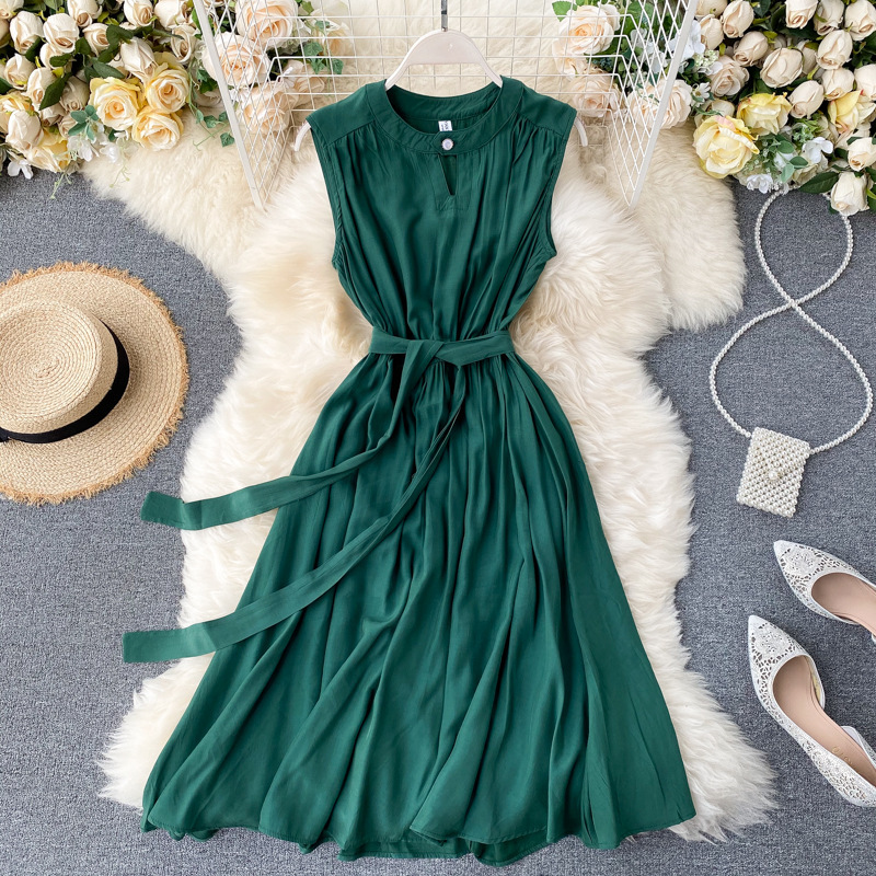 Niche Dress Hollow Round Neck Women's Clothing - Image 7