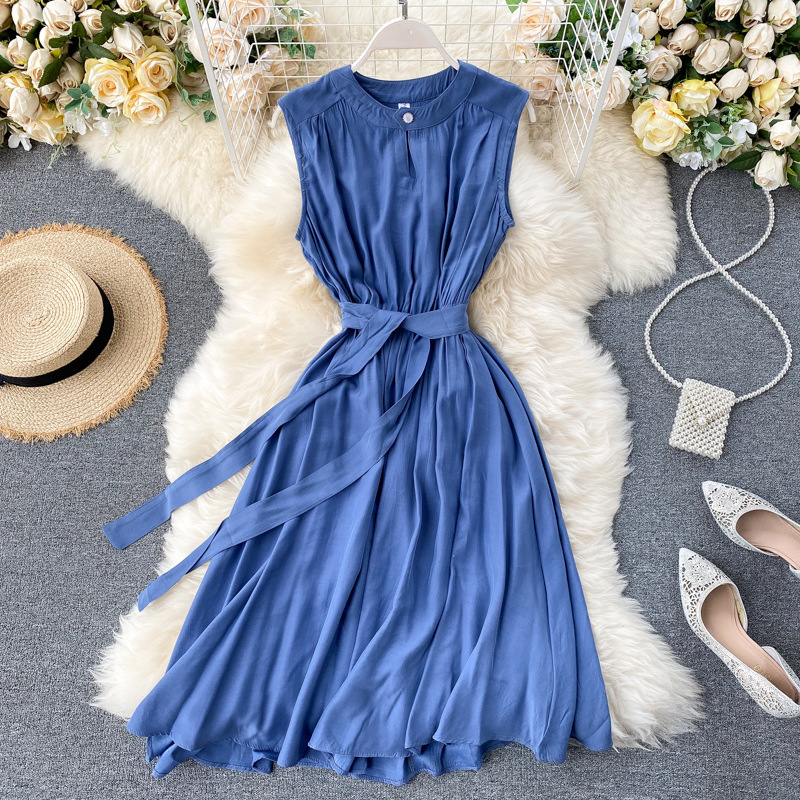 Niche Dress Hollow Round Neck Women's Clothing - Image 2