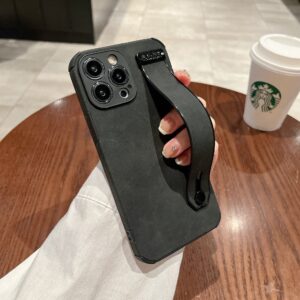 Wrist Strap Bracket Lambskin Drop-resistant Phone Case